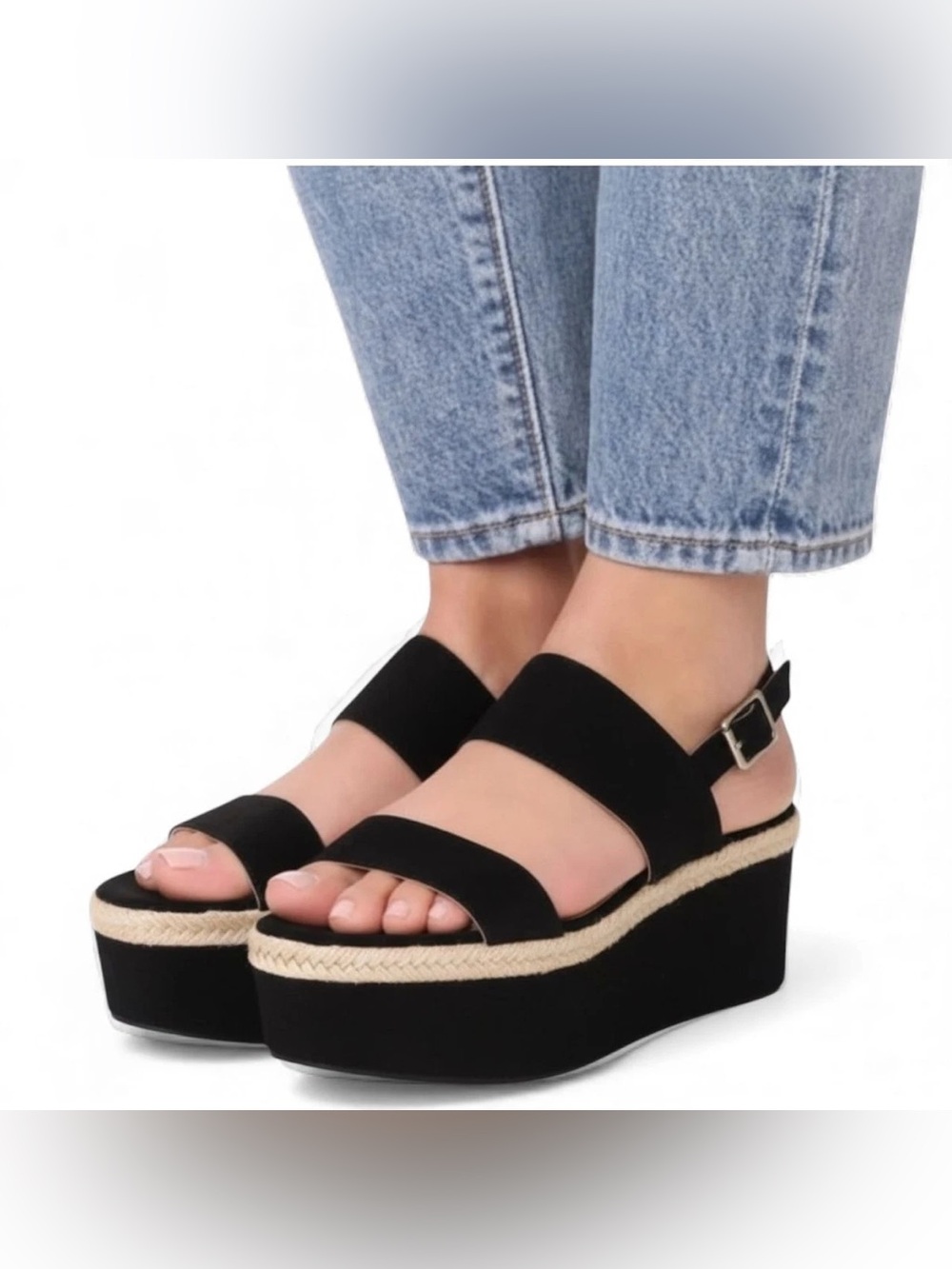 Alice + Olivia Anastasia Platform Espadrille Sandal size 6.5